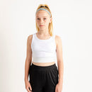 Girls Racer Top White