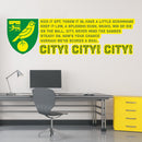 Norwich City FC - Crest & 'On The Ball' Song Wall Sticker