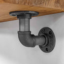 Wooden Shelf With Industrial Pipe Bracket | 15cm Depth