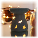 White Moon and Stars Burner