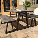 Rustic Garden Furniture Set | Trapezium