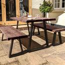 Rustic Garden Furniture Set | Trapezium