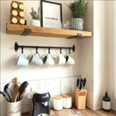 Rustic Inverted Metal Bracket Shelf | 15cm Depth