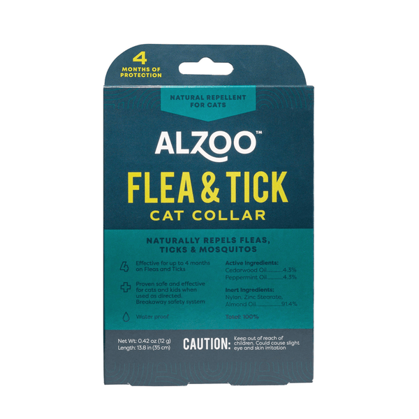 🐱 ALZOO Natural Plant-Based Flea & Tick Collar for Cats 🌿