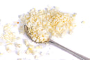 JUX food freeze dried white onion on a teaspoon