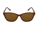 Brown women's cat-eye sunglasses