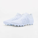 IDA Rise Women's Soccer Cleat, White, FG/AG, Firm Ground, Artificial Ground, Ankle sock