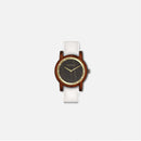 Botanica Poppy Watch - 36mm Edition Real Soft White Leather