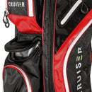 CB3 Deluxe Golf Cart Bag - 14 Way Divider - Black/Red