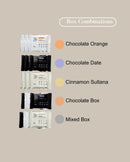 Teff Superblend Bite snack subscription flavours including chocolate orange, chocolate date, and cinnamon sultana