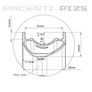 PI25-Gravel Wheelset 700c 142mm C-Lock - Dimensions