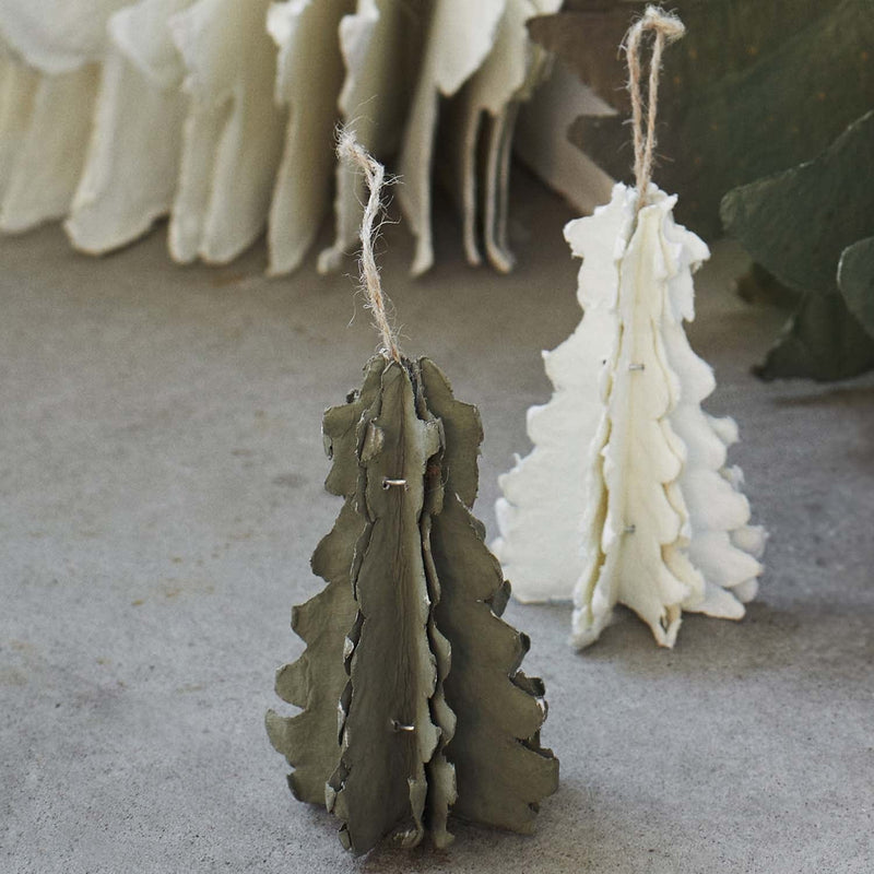 Hanging Paper Christmas Tree