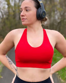 Red Sports Bra