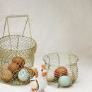 Hanging Brass Wire Basket