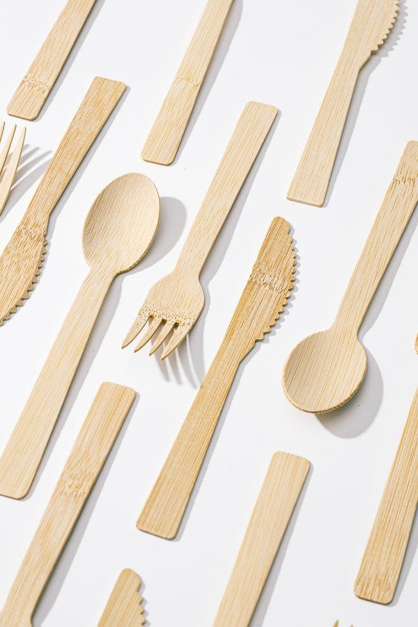 Bamboo Cutlery Set (24 pieces)