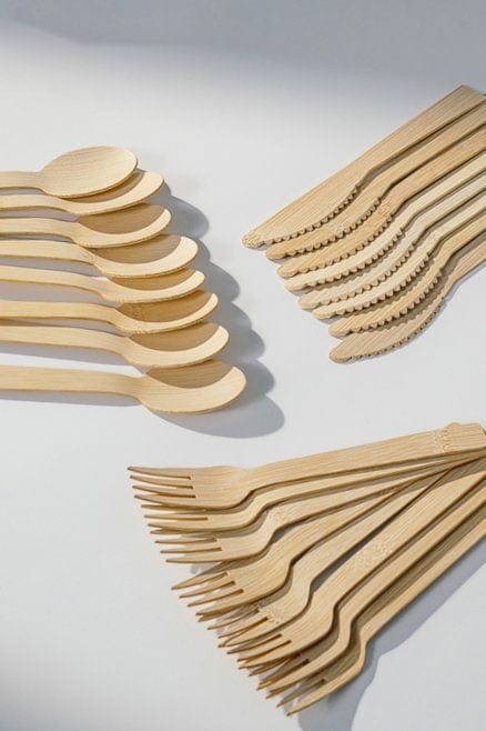 Bamboo Cutlery Set (24 pieces)