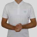 Collarless White Polo Innovator