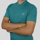 Collarless Teal Polo Innovator