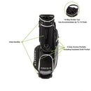 SB3 14 Way Divider Golf Stand Bag - Black/Red