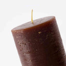 Rustic Pillar Candle | Cognac | Set of 2