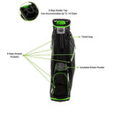 CB2 Lightweight Cart Bag - Black/Green