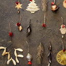 Hanging Brass Mistletoe