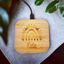 Personalised Wireless Charger - Rainbow Design