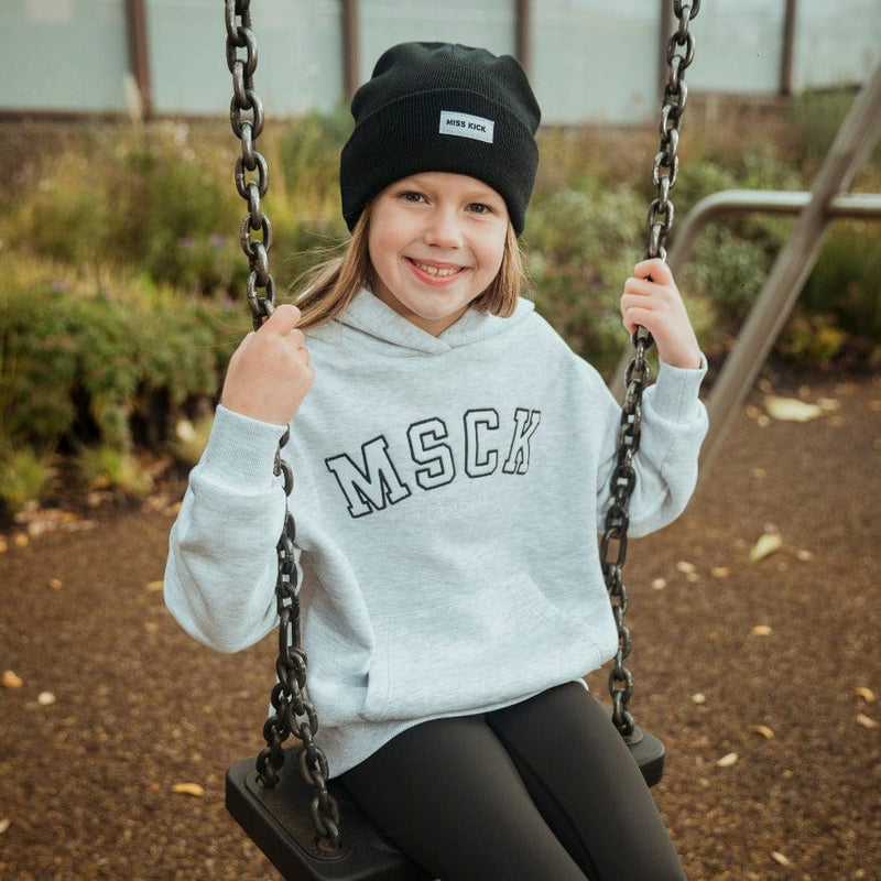 Girls MSCK Hoodie Light Grey Marl