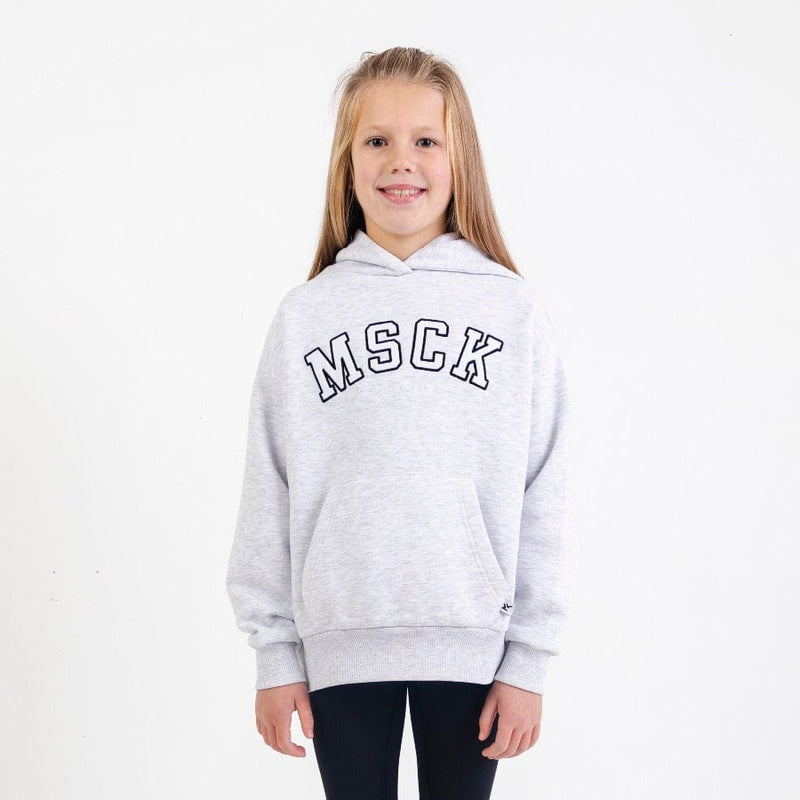 Girls MSCK Hoodie Light Grey Marl