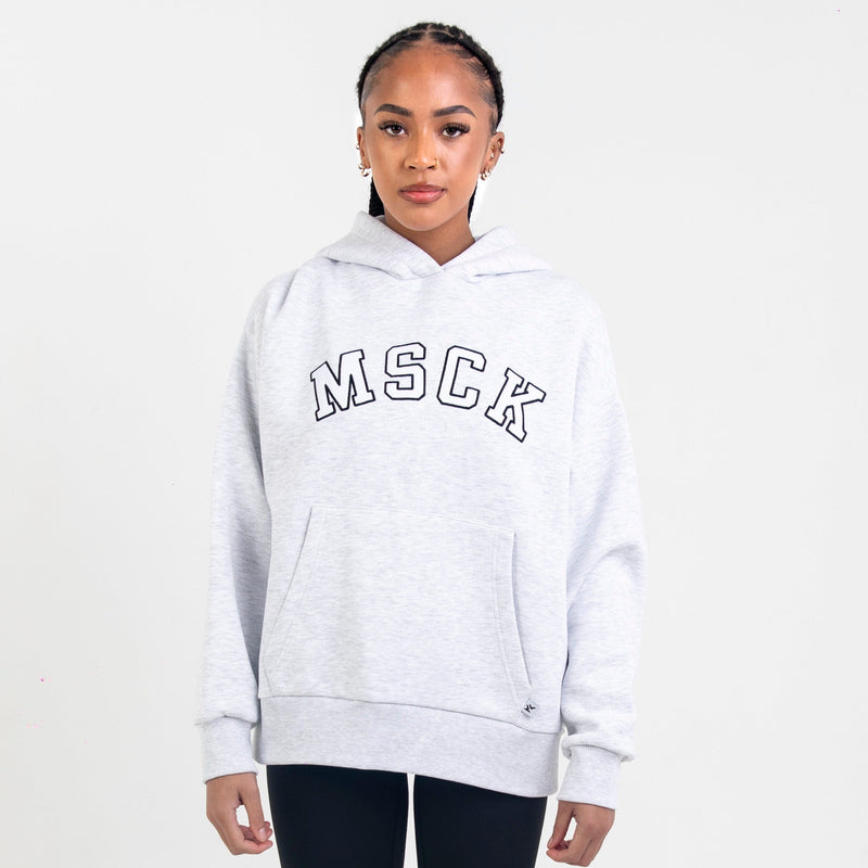 Women MSCK Hoodie Light Grey Marl