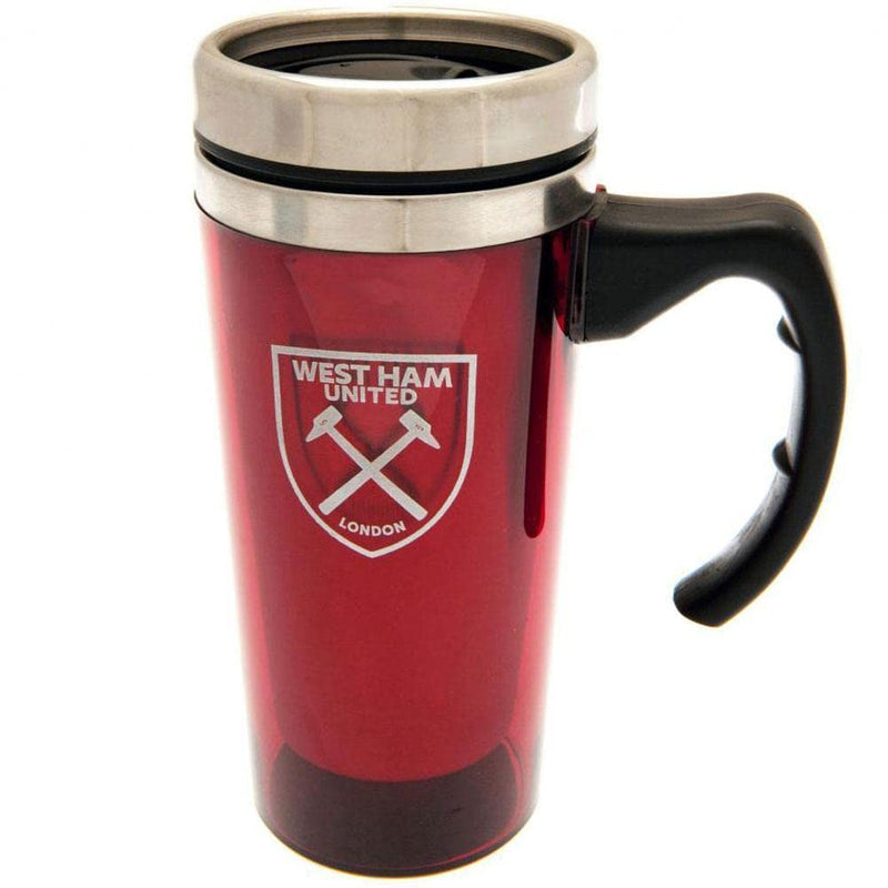 WEST HAM ALUMINIUM COLOURED TRAVEL MUG