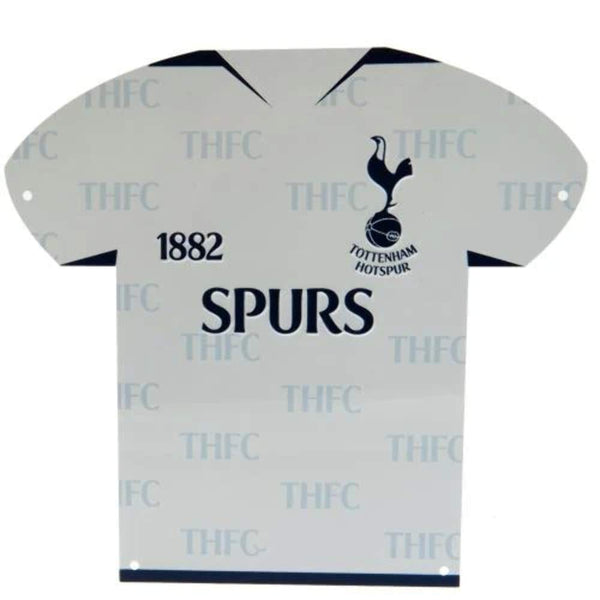 Tottenham Hotspur Shirt Shaped Metal Sign, 3034-SPURS,White,32x31