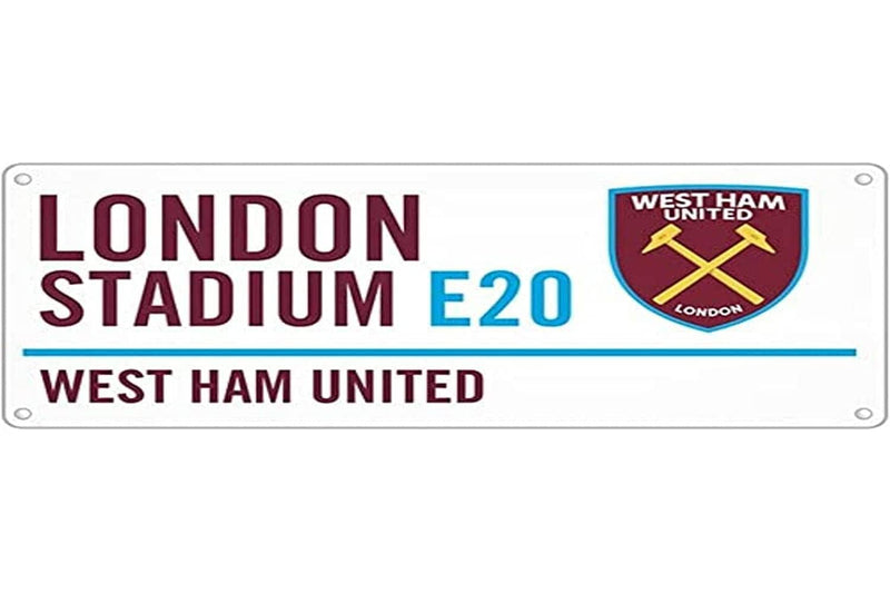 West Ham United Street Sign,Claret/Blue