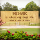 Best Seller - Personalised Family Sign - Home is where my boys are