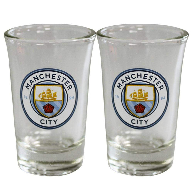 TFS Manchester City FC Shot Glasses 2pk Official Licensed Product