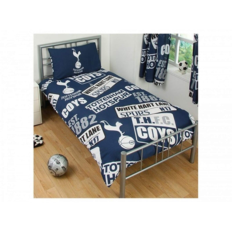 Tottenham Unisex Patch Single Duvet Set, Multi-Colour,Single