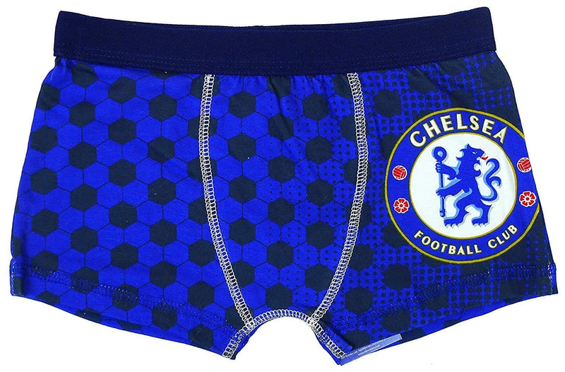 Boys Chelsea FC Underpants The Blues Trunk Fit Boxer Shorts