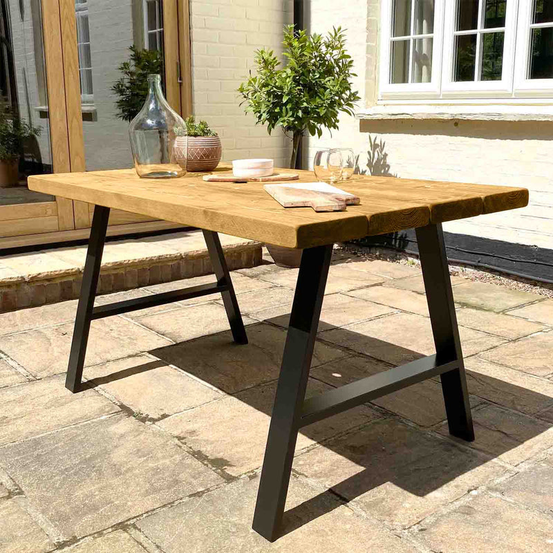 Rustic Garden Table | A Frame