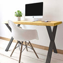 Rustic Office Desk | X-Frame