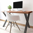 Rustic Office Desk | X-Frame