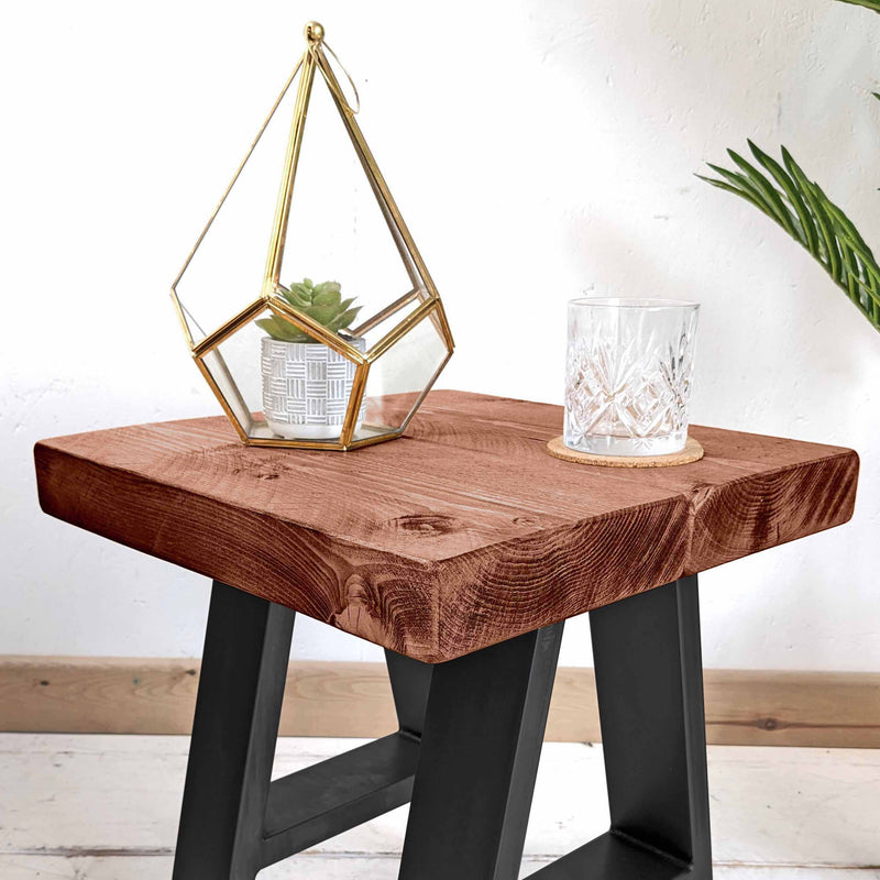 Rustic Side Table | A-Frame