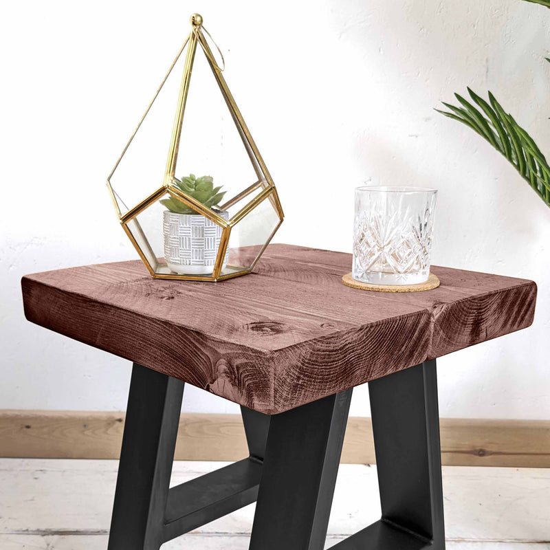 Rustic Side Table | A-Frame
