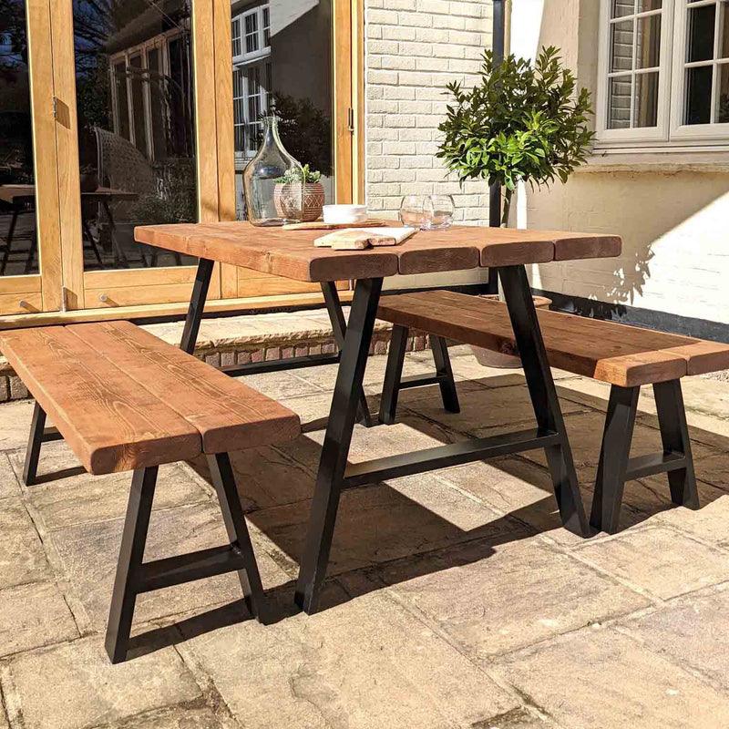 Rustic Garden Table | A Frame
