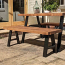 Rustic Garden Bench | A Frame