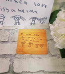 Personalised Wooden Coaster With Drawing