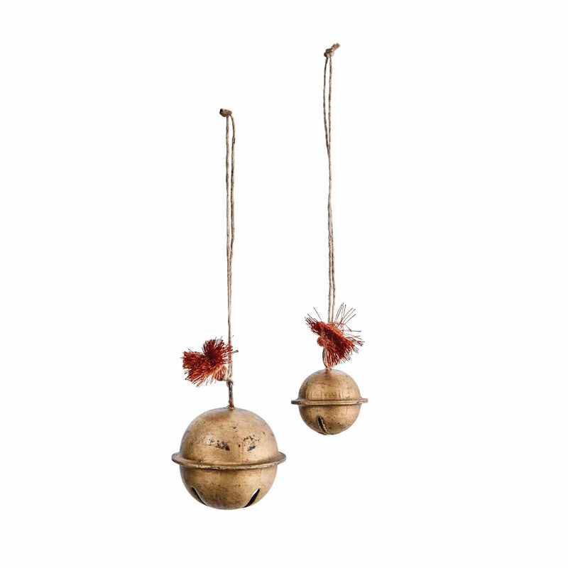 Hanging Gold Bells - Set of 2