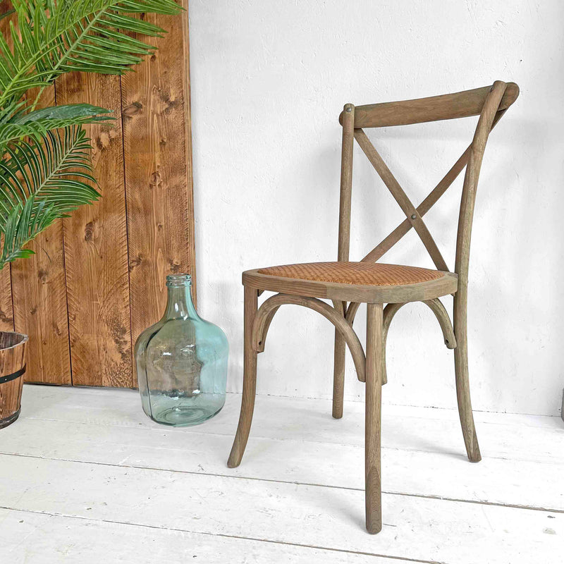 Rustic Rattan Chair