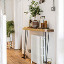Rustic Console Table | Hairpin Legs