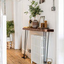 Rustic Console Table | Hairpin Legs