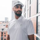 Collarless White Polo Innovator